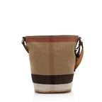Burberry Canvas Check Ashby Mini Hobo (SHF-NypDEp)