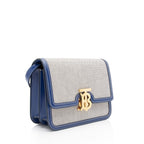 Burberry Linen TB Small Shoulder Bag (SHF-CtCk6R)