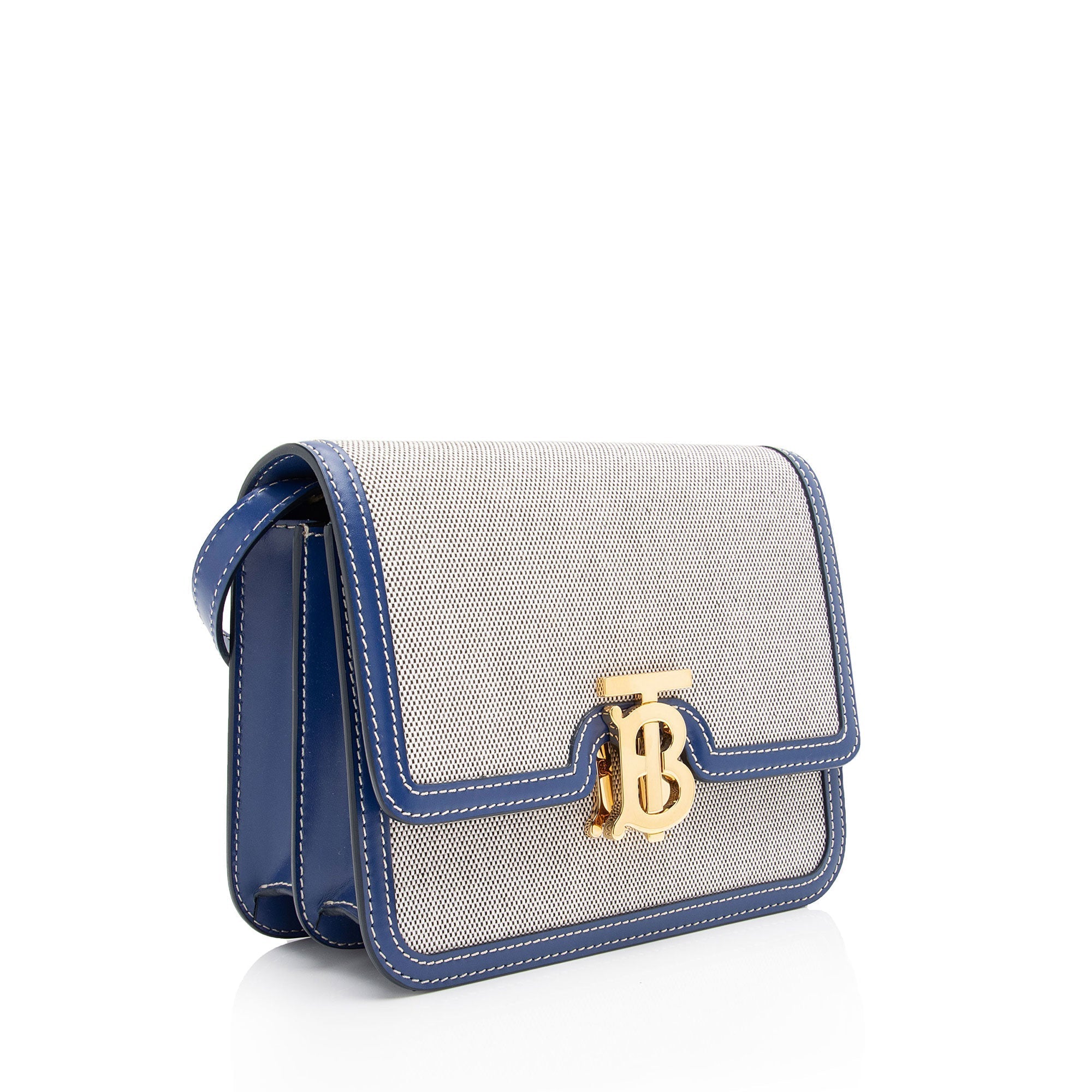 Burberry Linen TB Small Shoulder Bag (SHF-CtCk6R)