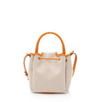 Burberry Canvas TB Drawstring Bucket Bag (SHF-U5ZrIn)