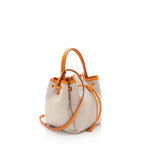 Burberry Canvas TB Drawstring Bucket Bag (SHF-U5ZrIn)