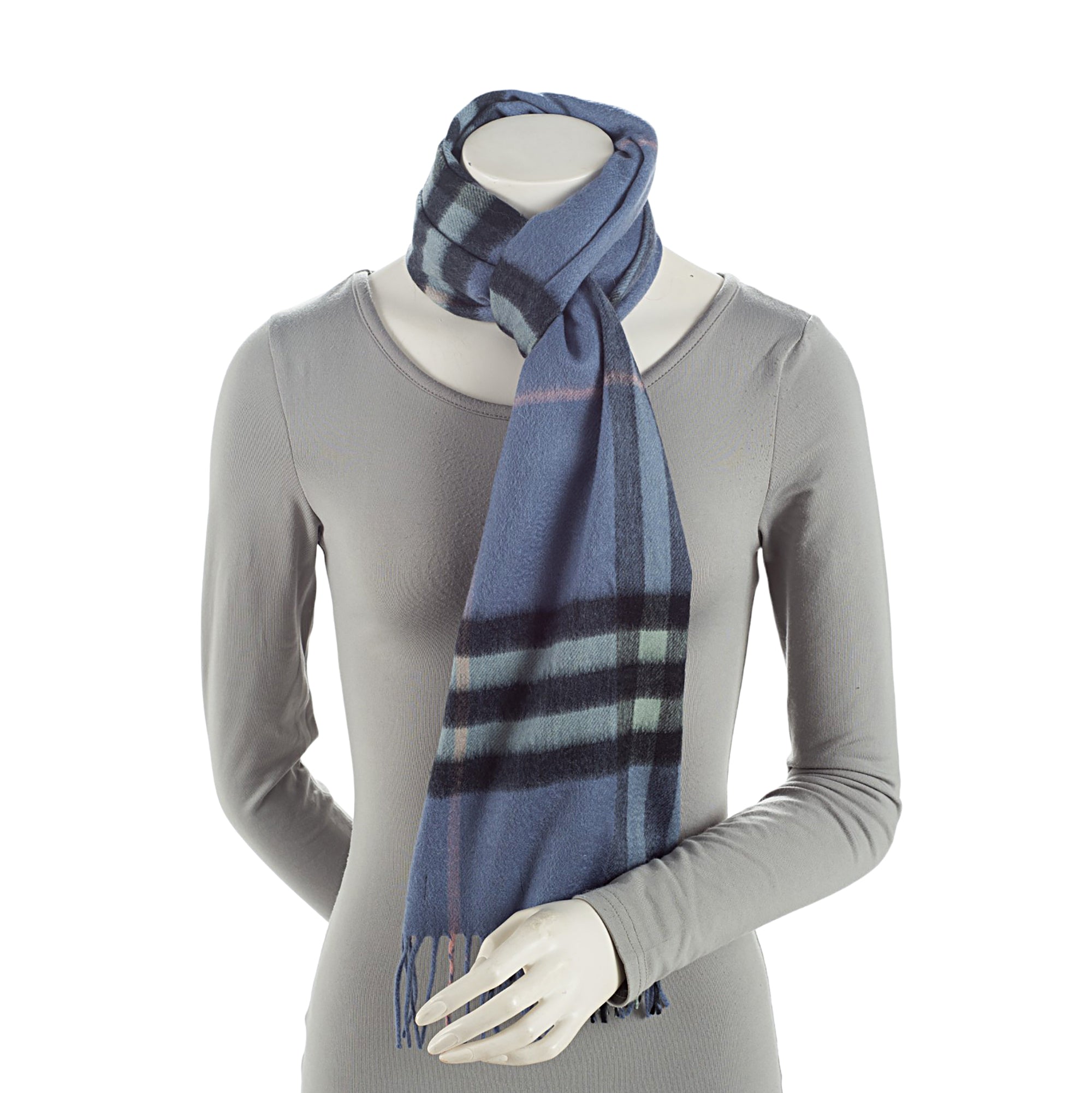 Burberry Cashmere Giant Check Scarf (SHF-tMHipo)