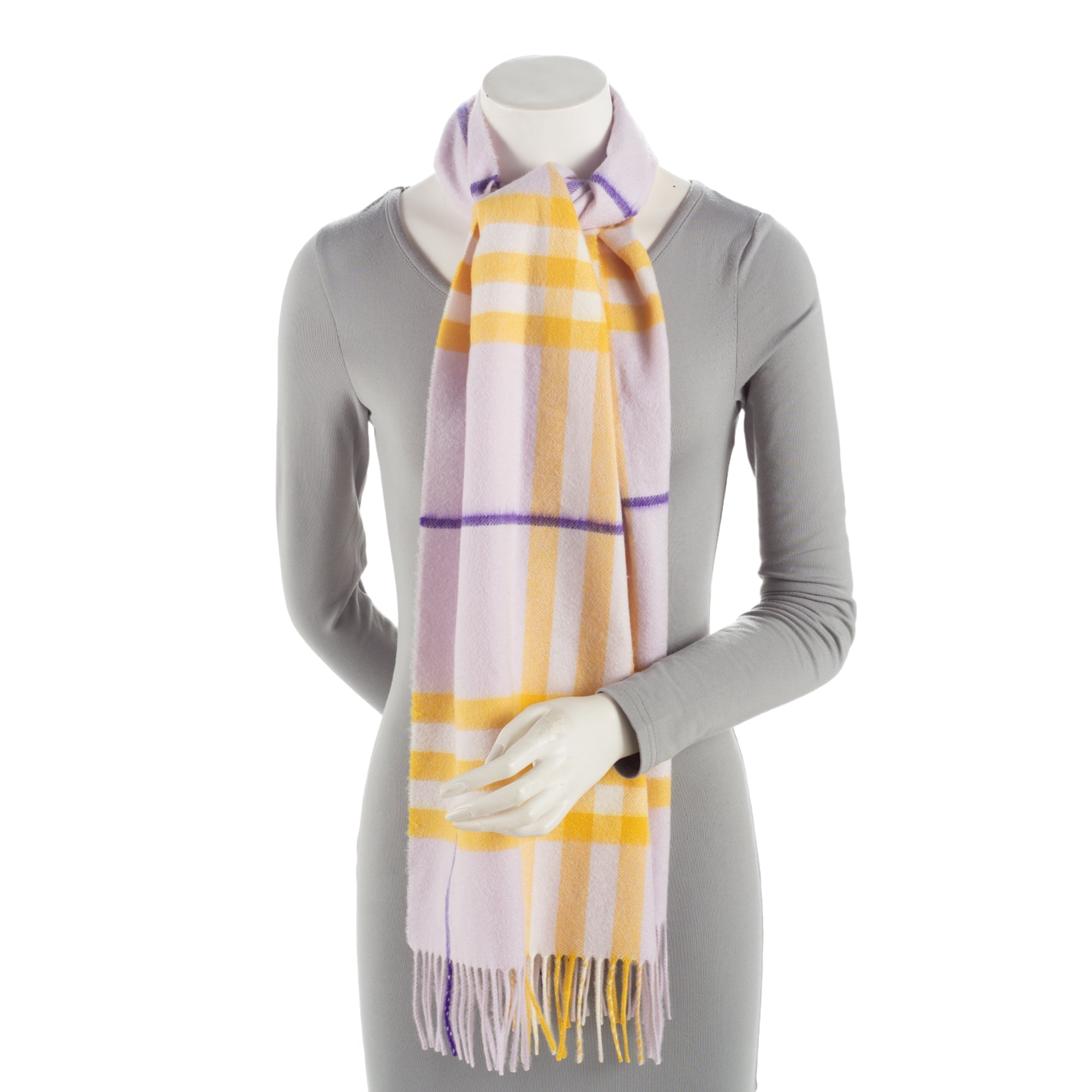 Burberry Cashmere Giant Check Scarf (SHF-fIodxb)