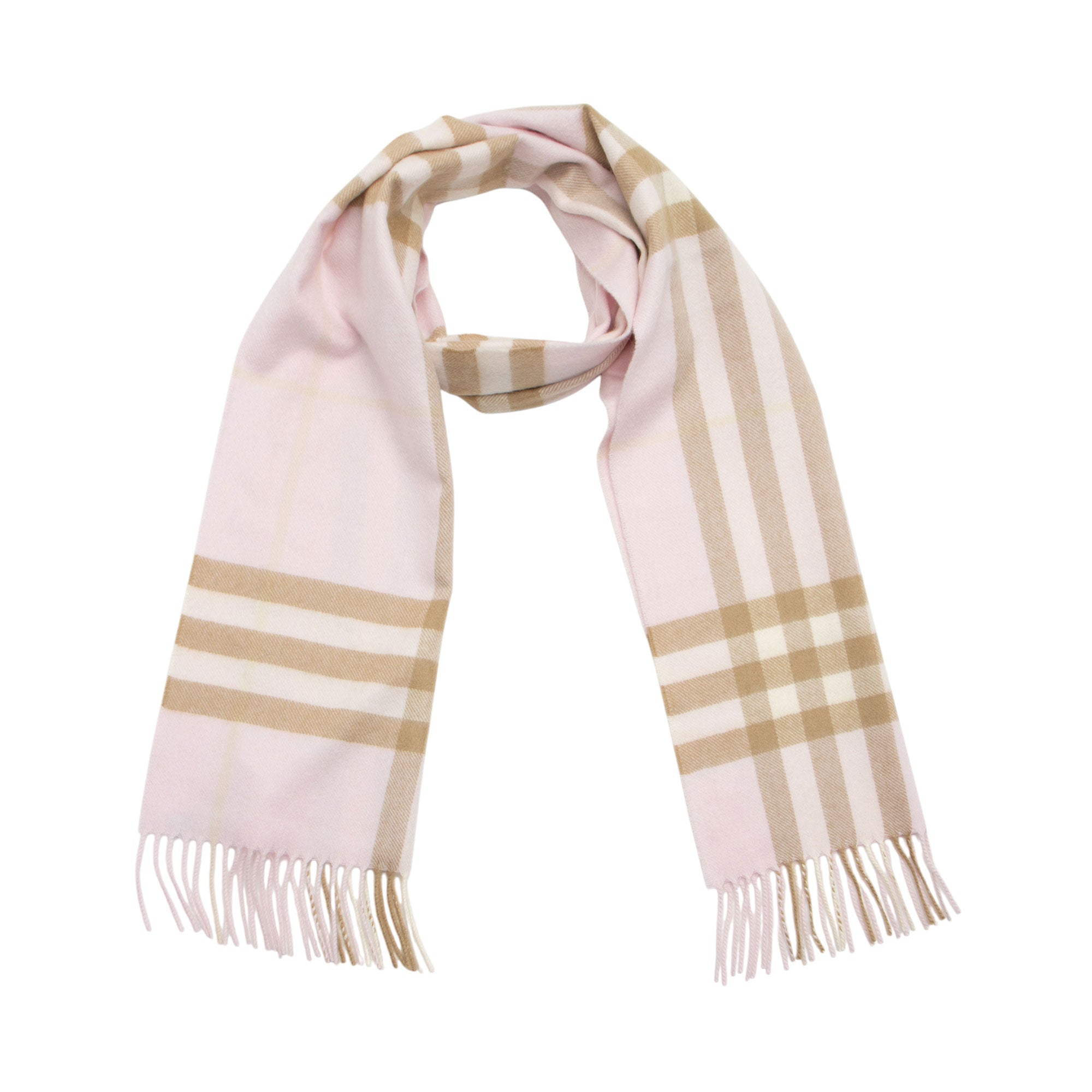 Burberry Cashmere Giant Check Scarf (SHF-QDmVfD)