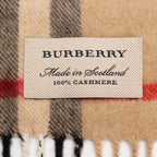 Burberry Cashmere Giant Check Small Scarf (SHF-HaYFFv)