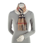 Burberry Cashmere Giant Check Small Scarf (SHF-HaYFFv)
