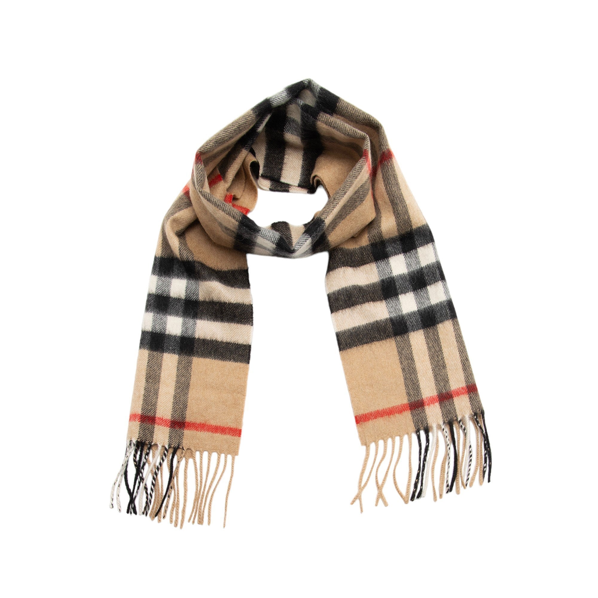 Burberry Cashmere Giant Check Small Scarf (SHF-HaYFFv)