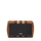 Burberry Cashmere Hackberry Check Note Bag (SHF-mhujpt)