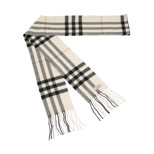 Burberry Cashmere Vintage Check Scarf (SHF-F5u3jv)