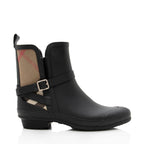 Burberry House Check Rubber Ankle Boots - Size 7 / 37 (SHF-18659)