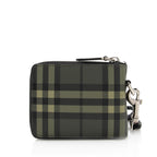 Burberry Check Daniels Zip Compact Wallet (SHF-19794)