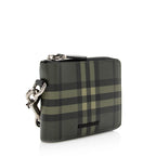Burberry Check Daniels Zip Compact Wallet (SHF-19794)