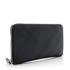 Burberry Check Zip Around Large Wallet (SHF-17361)