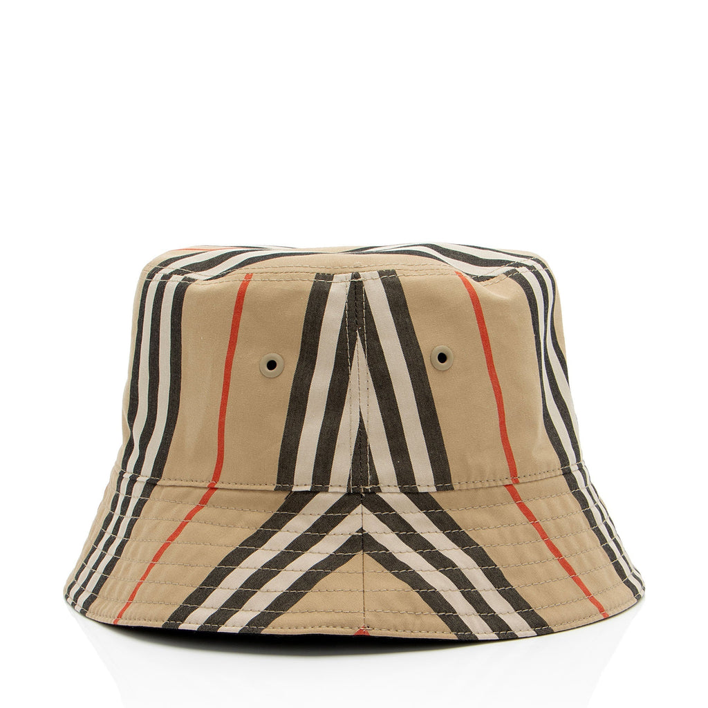 Burberry Cotton Check Reversible Bucket Hat - Size L (SHF-feB1ZV)