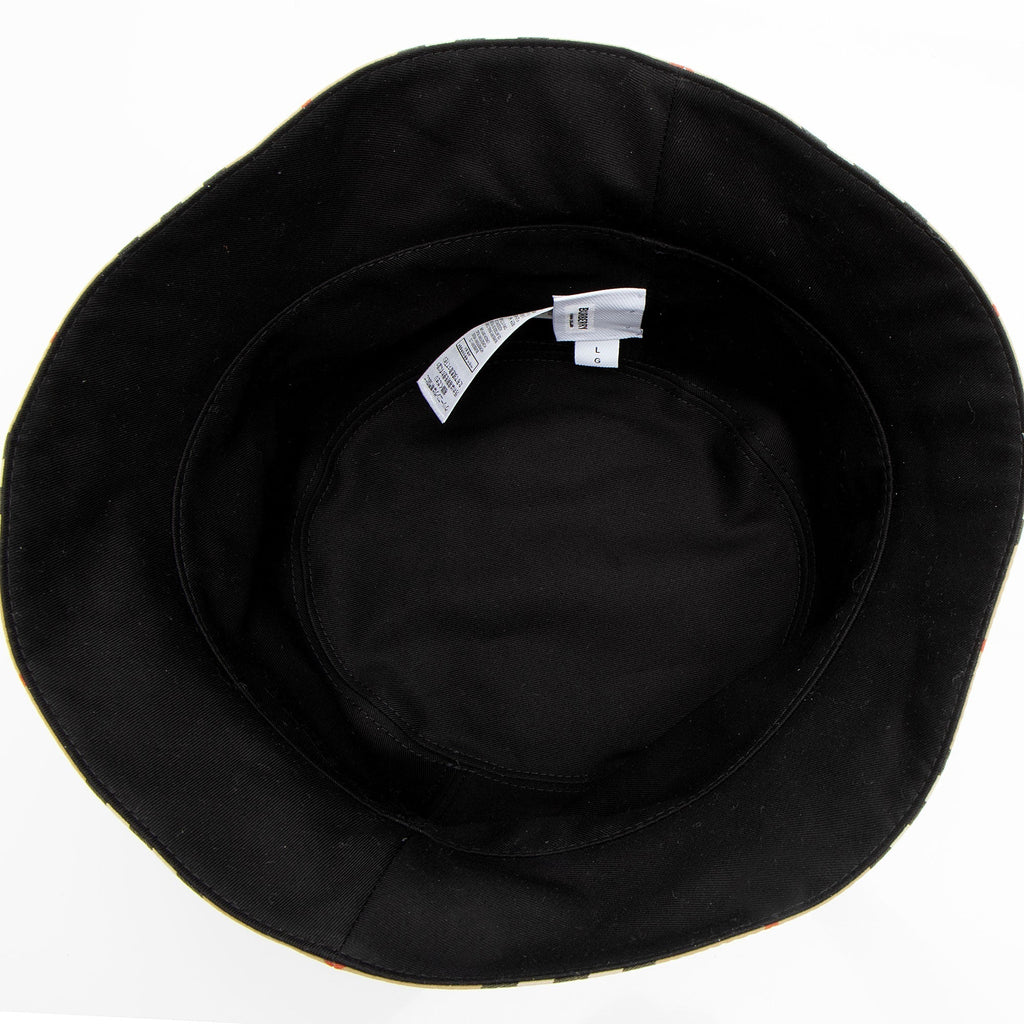 Burberry Cotton Check Reversible Bucket Hat - Size L (SHF-feB1ZV)