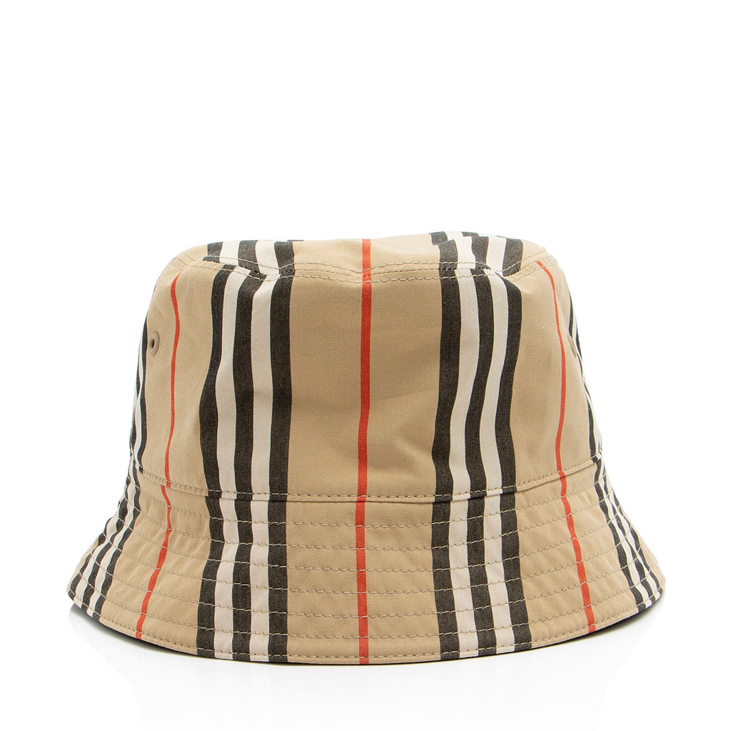 Burberry Cotton Check Reversible Bucket Hat - Size L (SHF-feB1ZV)