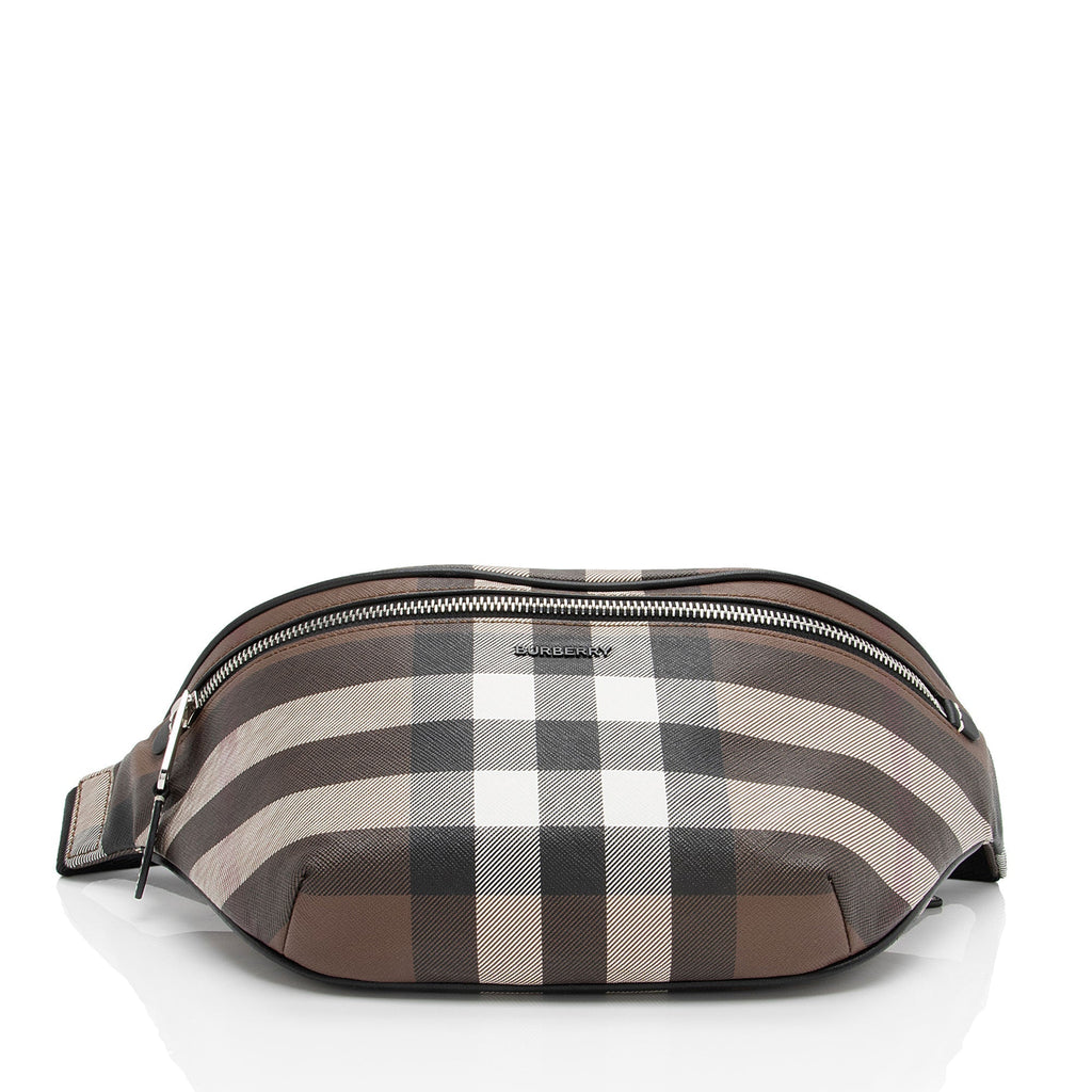 Burberry E-Canvas Check Cason Bum Bag (SHF-kefumV)