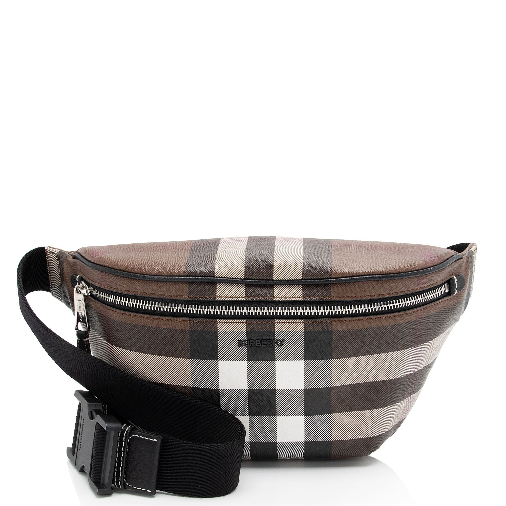 Burberry E-Canvas Check Cason Bum Bag (SHF-kefumV)