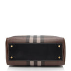 Burberry E-Canvas House Check Medium Bowling Bag (SHF-UWSlxx)