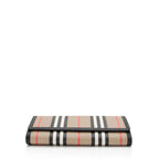 Burberry E-Canvas Icon Stripe Hannah Wallet on Strap (SHF-CZ3TIN)