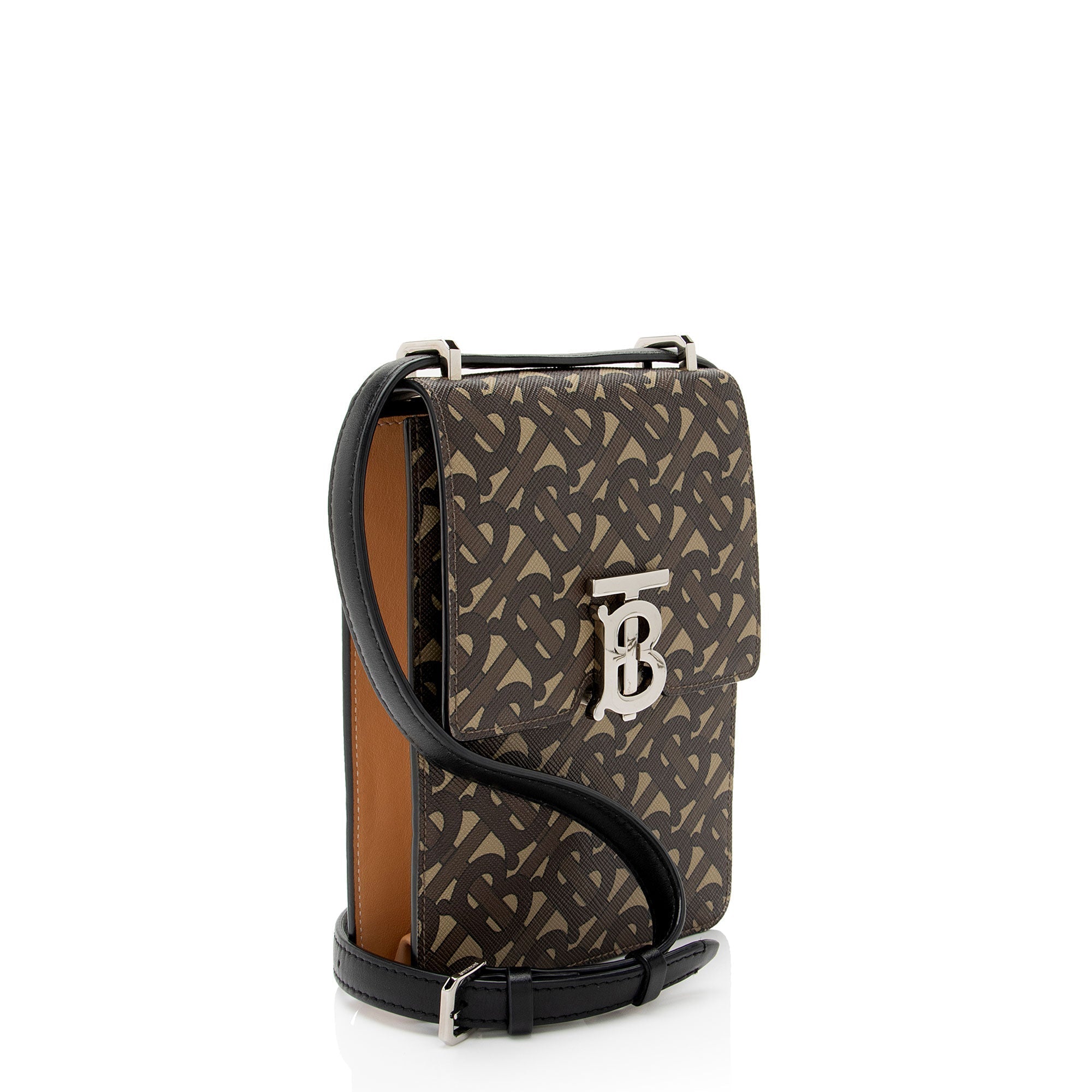 Burberry E-Canvas TB Monogram Robin Mini Messenger (SHF-NNP9ZZ)