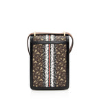 Burberry E-Canvas TB Monogram Stripe Robin Mini Messenger (SHF-dLA5PE)