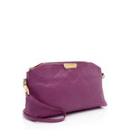Burberry Embossed Leather Check Peyton Crossbody (SHF-f9T6WN)