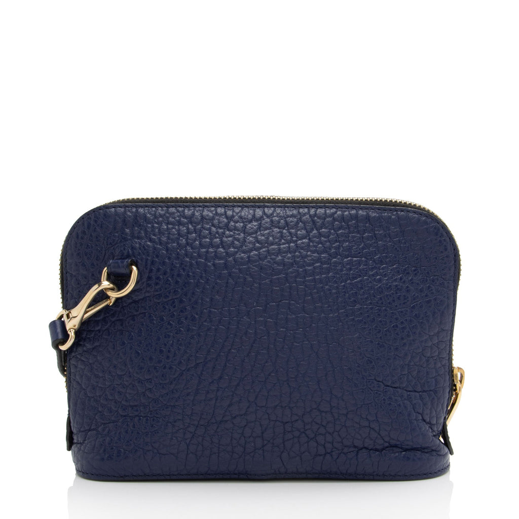 Burberry Embossed Leather Check Harrogate Crossbody (SHF-xJEGv6)
