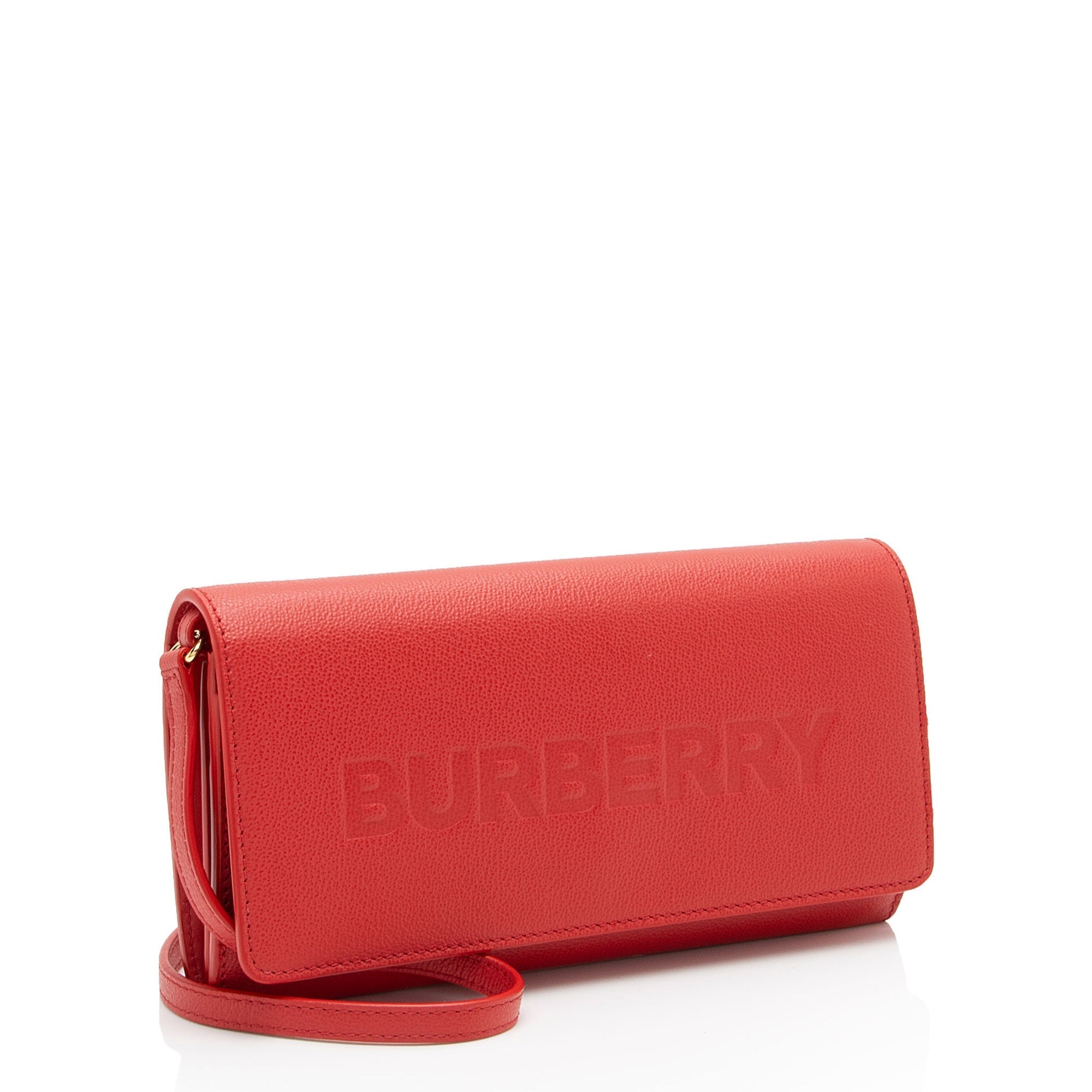 Burberry Embossed Leather Henley Crossbody (SHF-p23TH5)