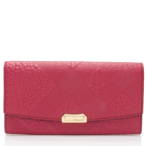 Burberry Embossed Leather Porter Wallet (SHF-HT8YDE)