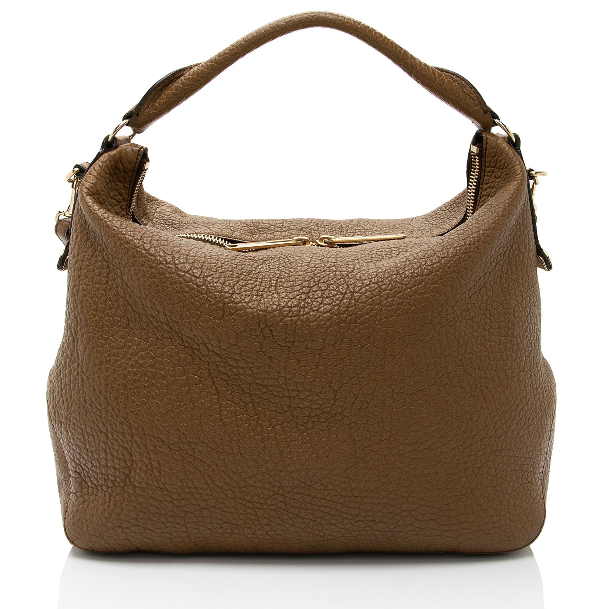 Burberry Grained Leather Ledbury Hobo (SHF-4RlqEs)