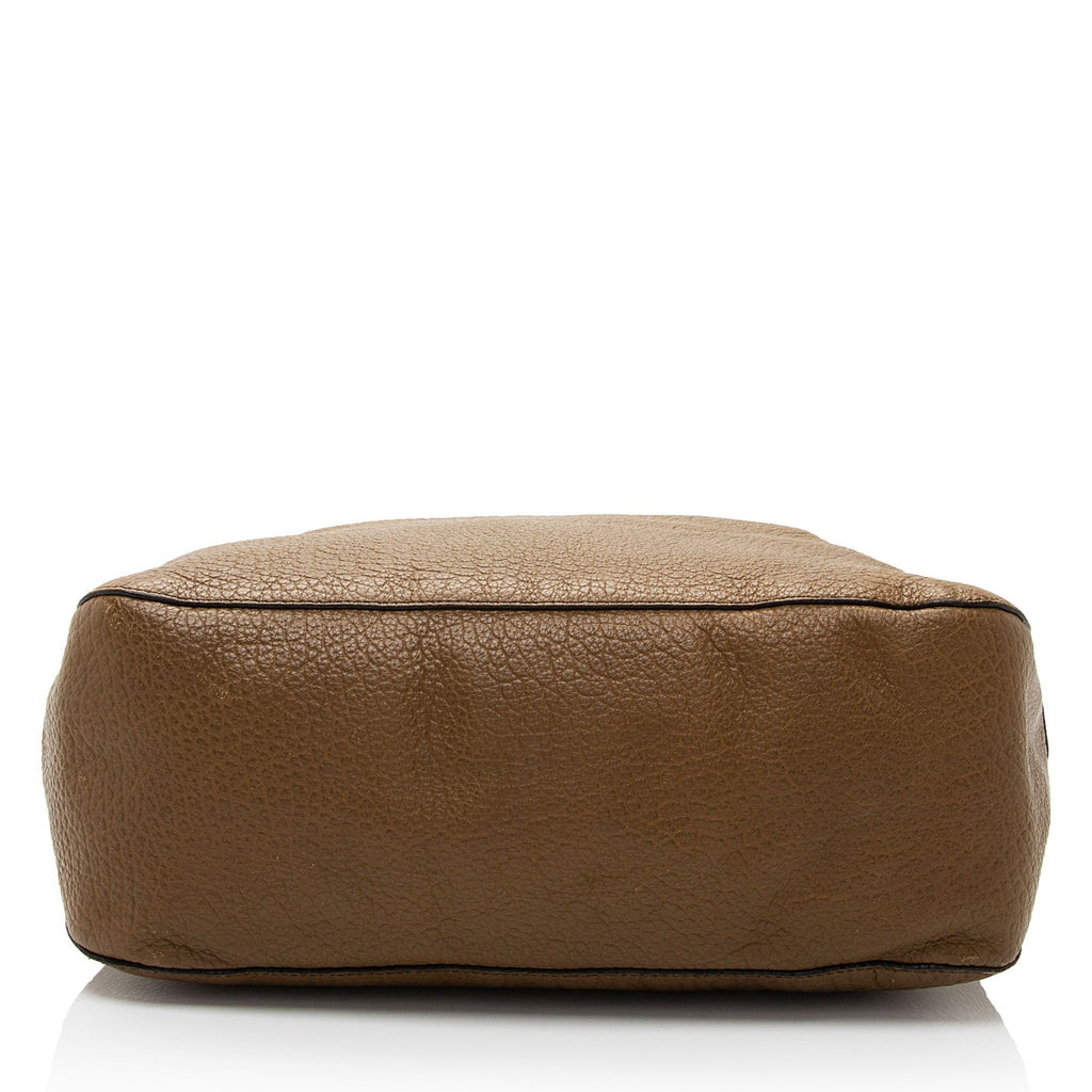 Burberry Grained Leather Ledbury Hobo (SHF-4RlqEs)