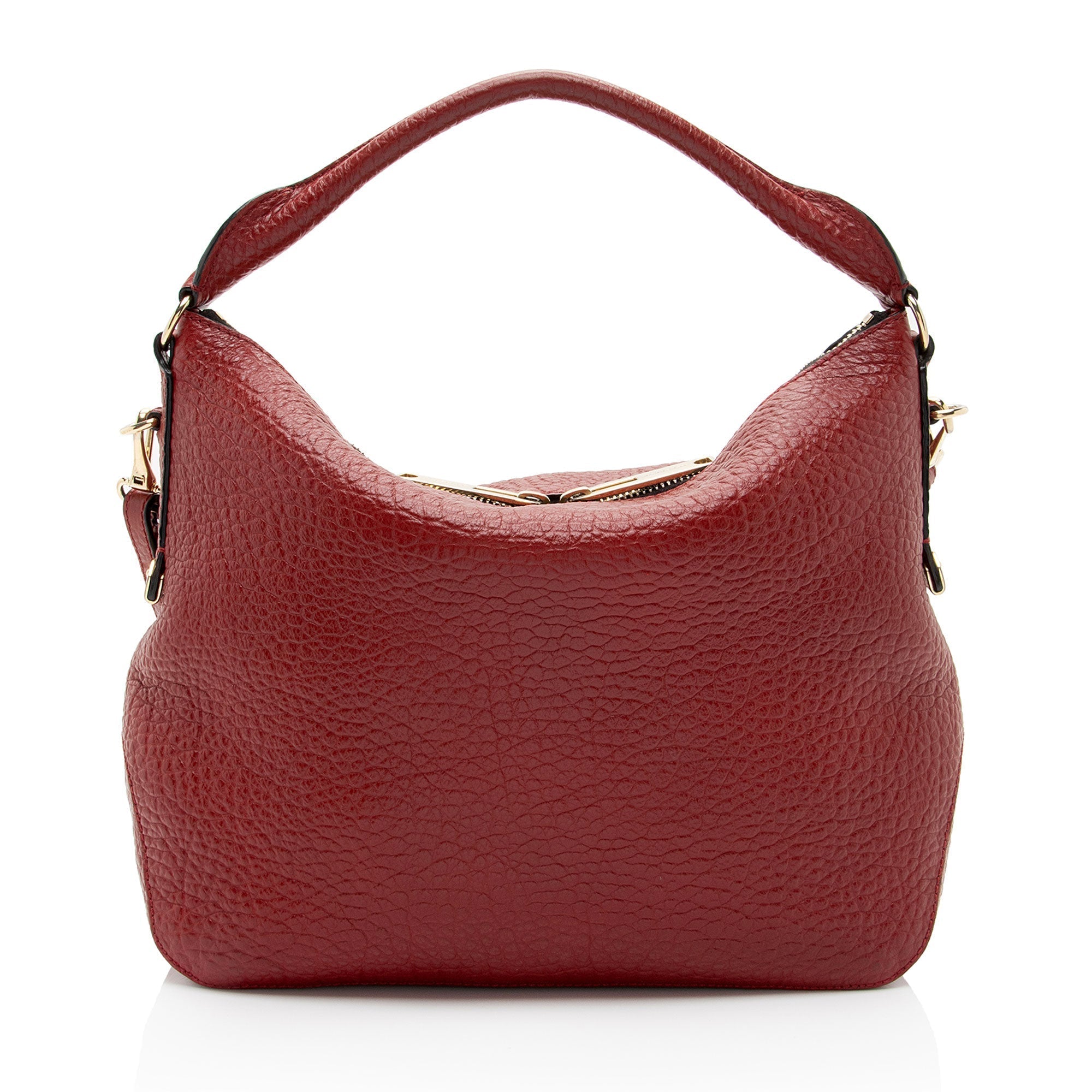 Burberry Grained Leather Ledbury Hobo (SHF-KPDAeq)