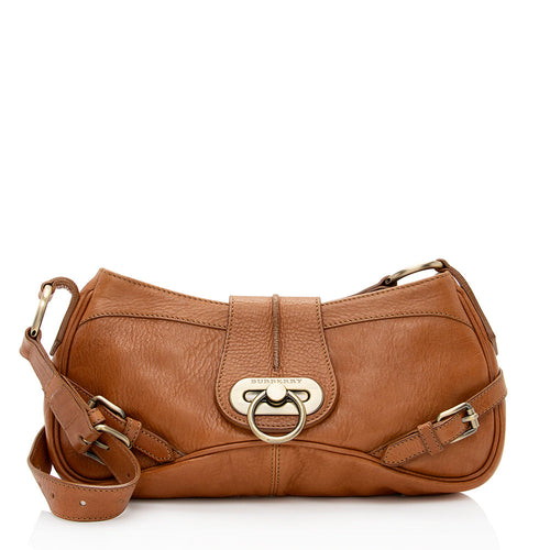 Burberry Grained Leather Shoulder Bag (SHF-20214)