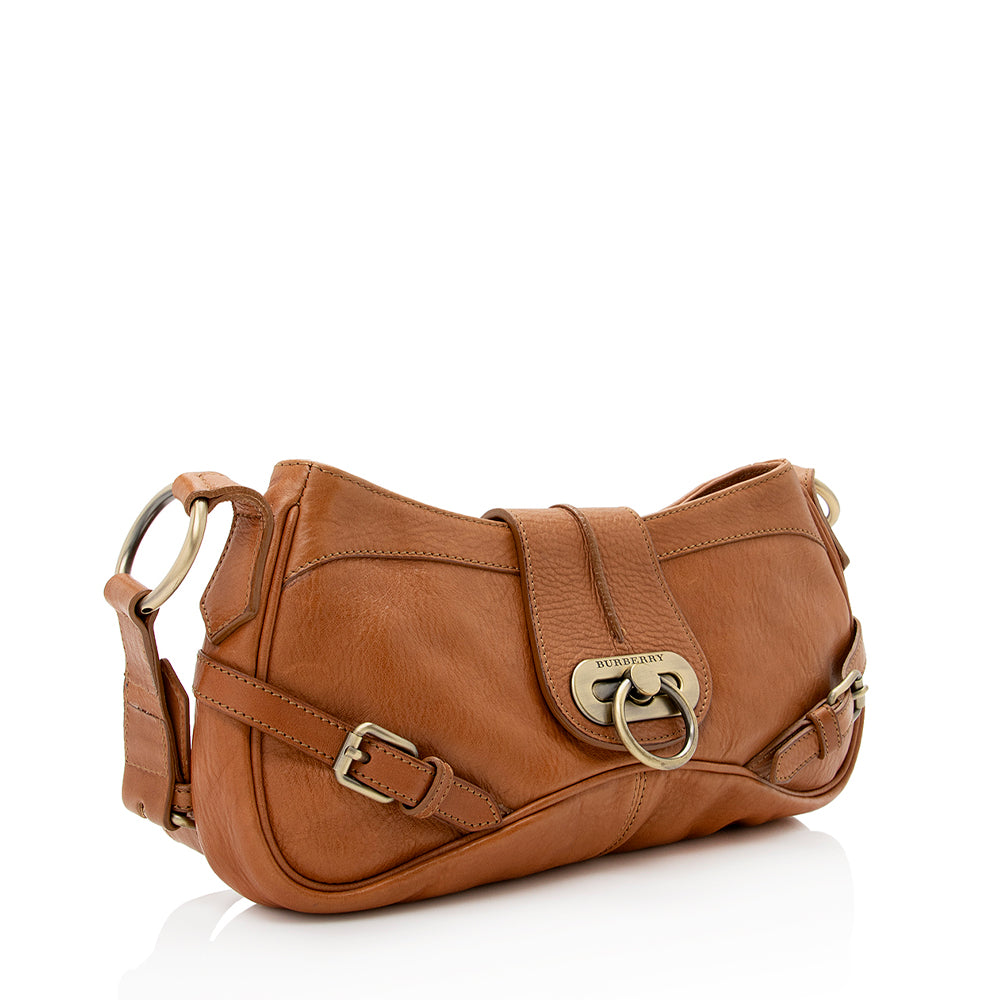 Burberry Grained Leather Shoulder Bag (SHF-20214)