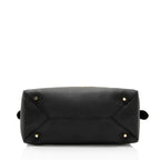 Burberry Grainy Calfskin Greenwood Small Bowling Bag (SHF-FpdJNF)