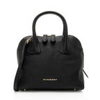 Burberry Grainy Calfskin Greenwood Small Bowling Bag (SHF-FpdJNF)