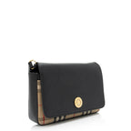 Burberry Grainy Calfskin Vintage Check Hampshire Crossbody Bag (SHF-LGcYMb)