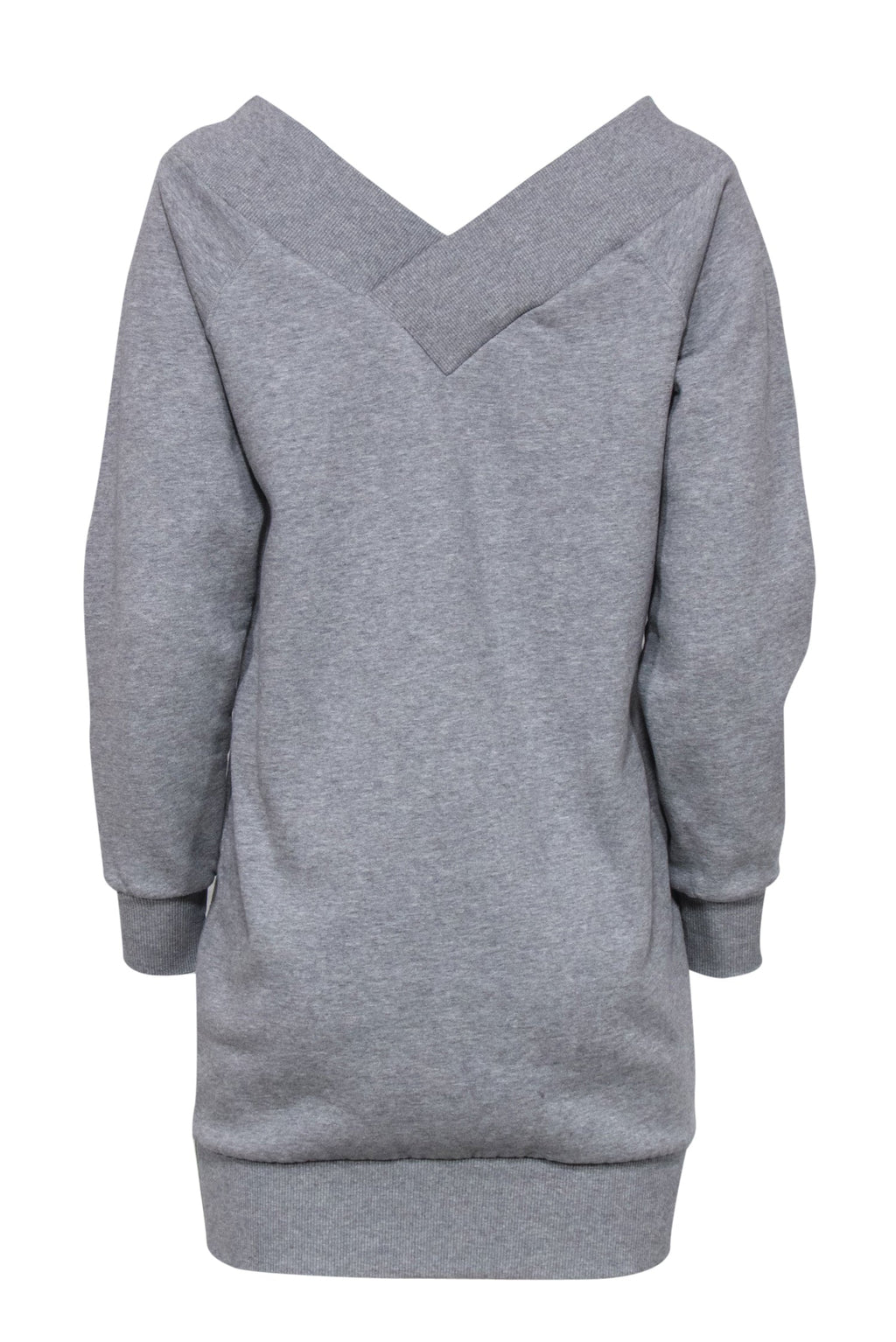 Burberry - Gray Off-the-Shoulder Sweatshirt Dress Sz S