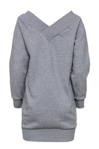 Burberry - Gray Off-the-Shoulder Sweatshirt Dress Sz S