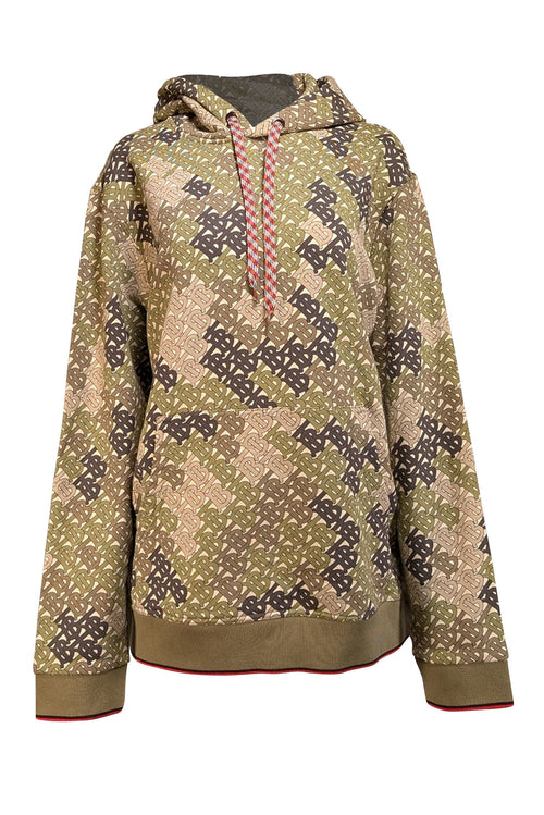 Burberry - Green Logo Monogram Sweatshirt Sz XL