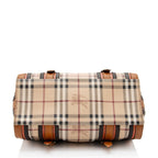 Burberry Haymarket Check Alchester Buckle Medium Bowling Bag (SHF-JHqu0h)