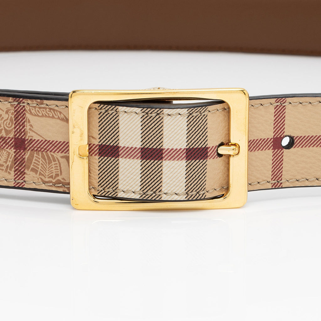 Burberry Haymarket Check Belt - Size 38 / 95 (SHF-ead0mX)