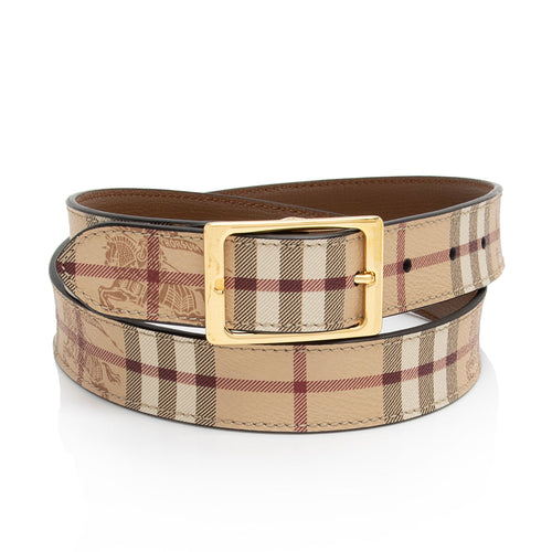 Burberry Haymarket Check Belt - Size 38 / 95 (SHF-ead0mX)