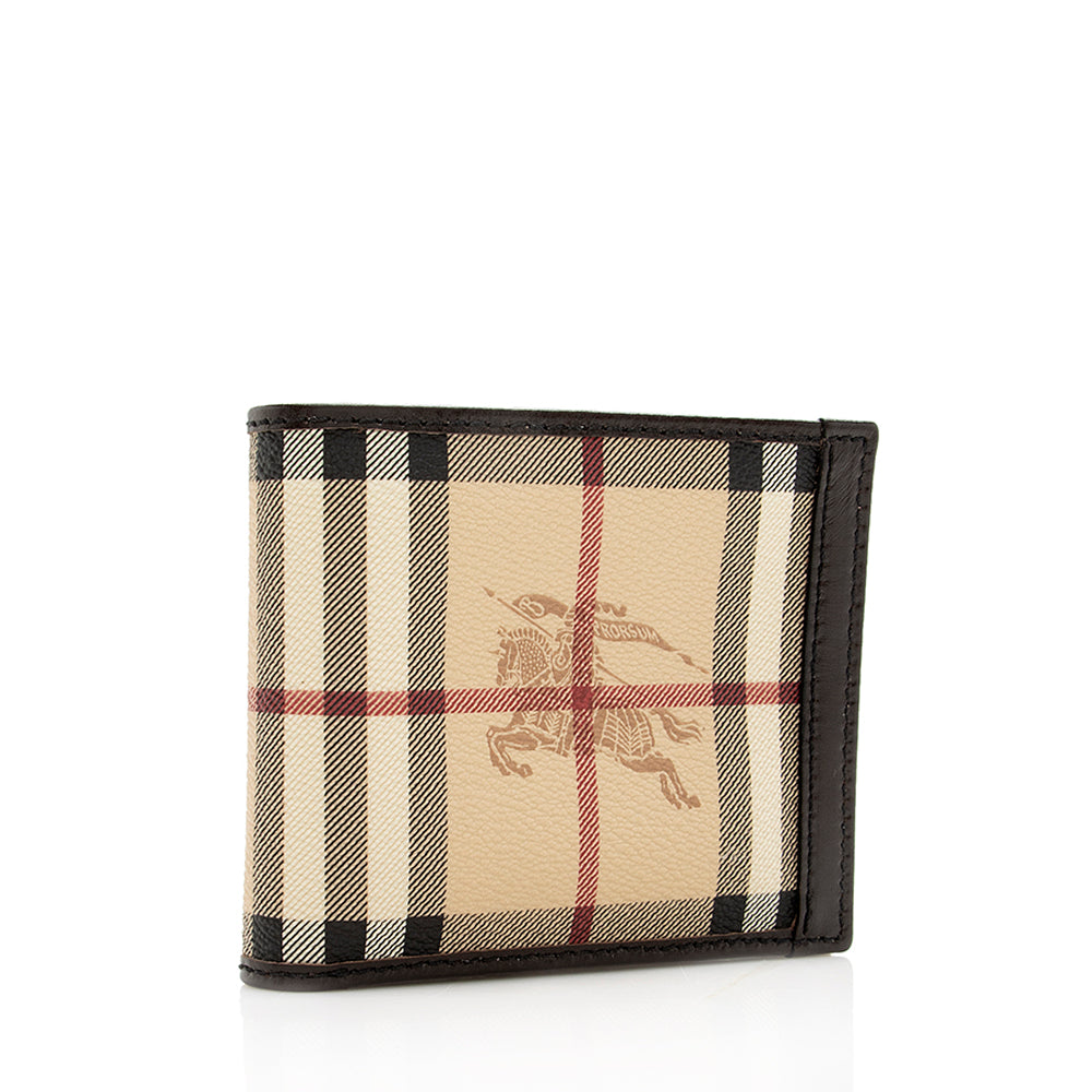 Burberry Haymarket Check Bi-fold Wallet (SHF-18237)