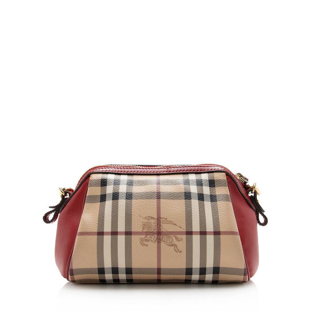 Burberry Haymarket Check Blazi Mini Crossbody Bag (SHF-13547)