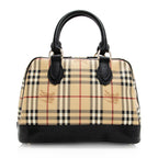 Burberry Haymarket Check Bowling Satchel (SHF-19714)