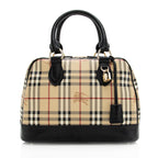 Burberry Haymarket Check Bowling Satchel (SHF-19714)