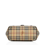 Burberry Haymarket Check Buckle Satchel (SHF-zrbH5J)