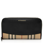 Burberry Haymarket Check Elmore Zip Around Wallet (SHF-20277)